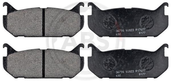 Brake Pad Set, disc brake A.B.S. 36796