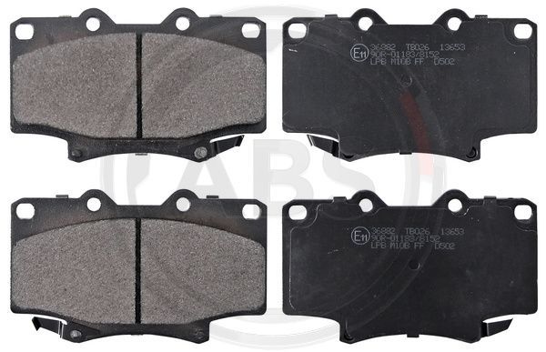 Brake Pad Set, disc brake A.B.S. 36882