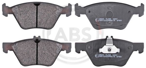 Brake Pad Set, disc brake A.B.S. 36943