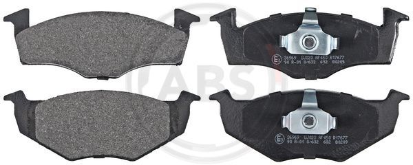 Brake Pad Set, disc brake A.B.S. 36969