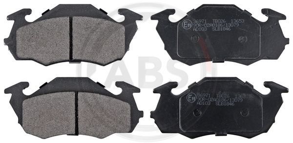 Brake Pad Set, disc brake A.B.S. 36971