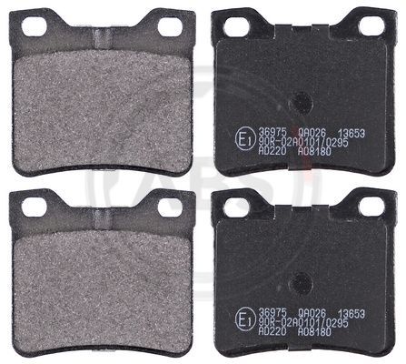 Brake Pad Set, disc brake A.B.S. 36975