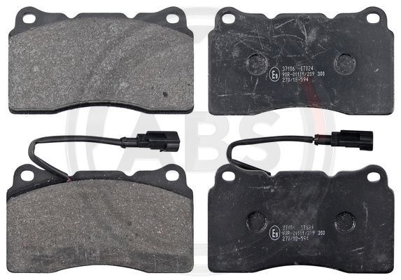 Brake Pad Set, disc brake A.B.S. 37106