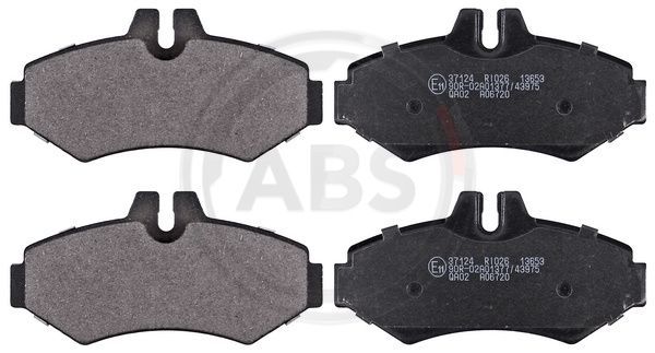 Brake Pad Set, disc brake A.B.S. 37124