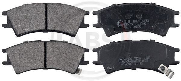 Brake Pad Set, disc brake A.B.S. 37126