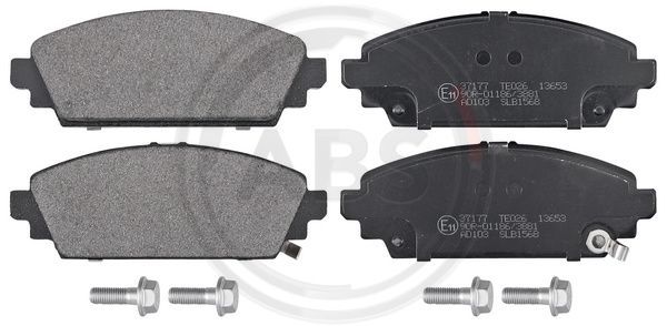 Brake Pad Set, disc brake A.B.S. 37177