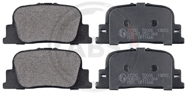 Brake Pad Set, disc brake A.B.S. 37330