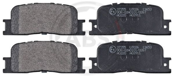 Brake Pad Set, disc brake A.B.S. 37355