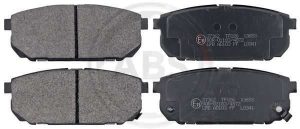 Brake Pad Set, disc brake A.B.S. 37362