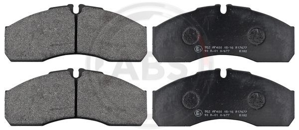 Brake Pad Set, disc brake A.B.S. 37379