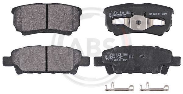 Brake Pad Set, disc brake A.B.S. 37384