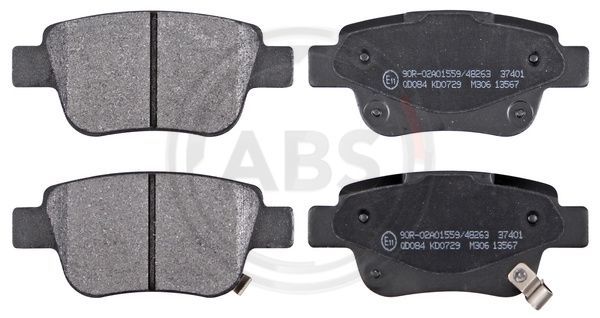 Brake Pad Set, disc brake A.B.S. 37401