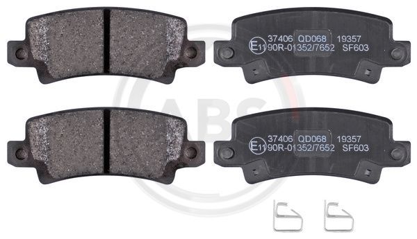 Brake Pad Set, disc brake A.B.S. 37406