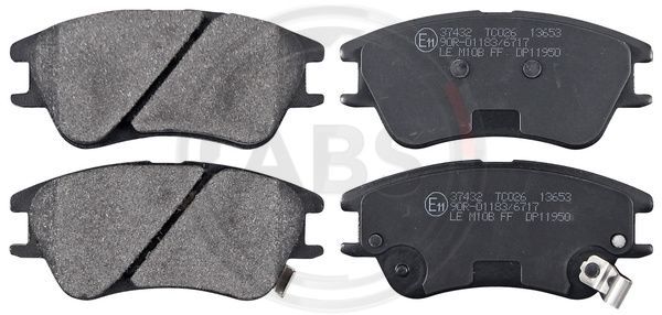 Brake Pad Set, disc brake A.B.S. 37432