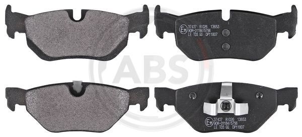 Brake Pad Set, disc brake A.B.S. 37437