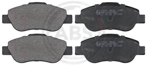 Brake Pad Set, disc brake A.B.S. 37439