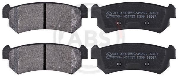 Brake Pad Set, disc brake A.B.S. 37461