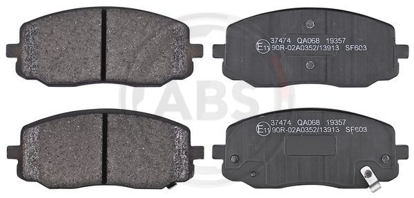 Brake Pad Set, disc brake A.B.S. 37474