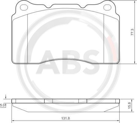 Brake Pad Set, disc brake A.B.S. 37479