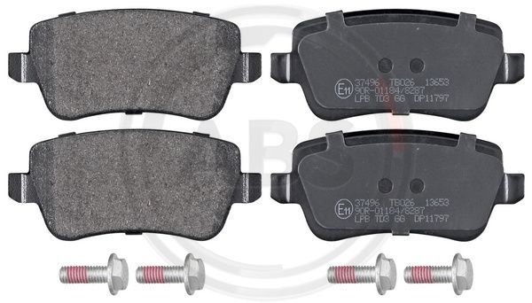 Brake Pad Set, disc brake A.B.S. 37496