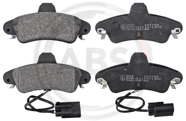 Brake Pad Set, disc brake A.B.S. 37498