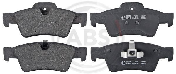 Brake Pad Set, disc brake A.B.S. 37509