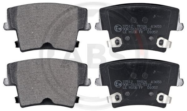 Brake Pad Set, disc brake A.B.S. 37512