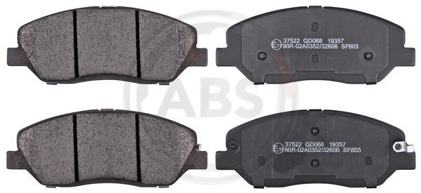 Brake Pad Set, disc brake A.B.S. 37522