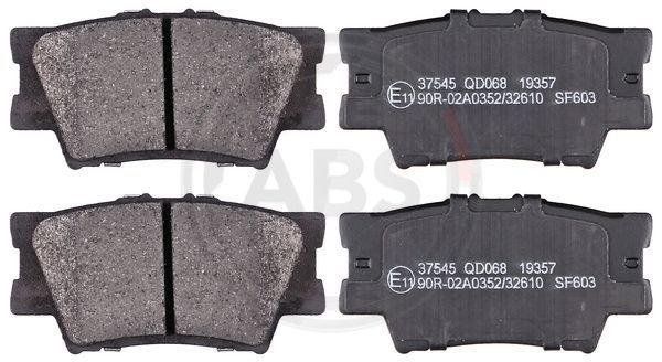 Brake Pad Set, disc brake A.B.S. 37545