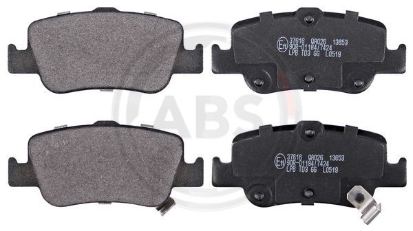 Brake Pad Set, disc brake A.B.S. 37616