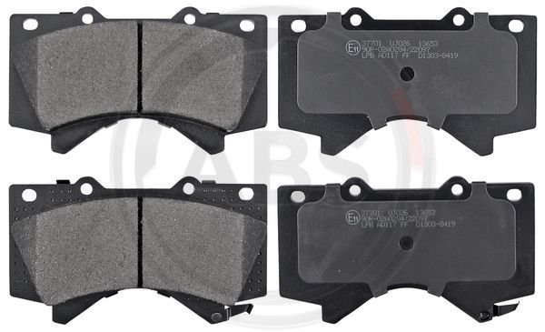 Brake Pad Set, disc brake A.B.S. 37701