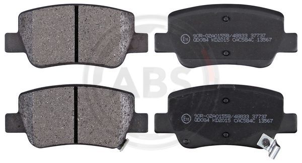 Brake Pad Set, disc brake A.B.S. 37737