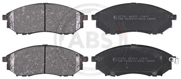 Stabdžių trinkelių rinkinys, diskinis stabdys A.B.S. 37791