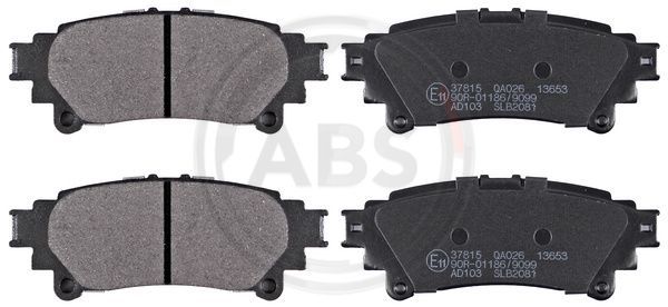 Brake Pad Set, disc brake A.B.S. 37815