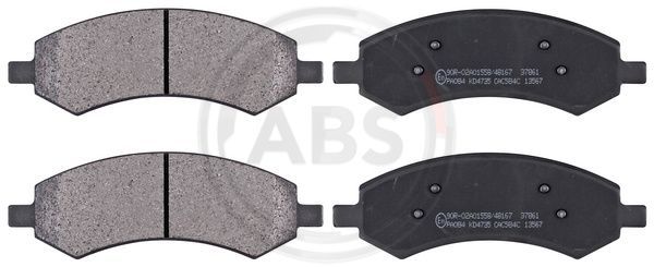 Brake Pad Set, disc brake A.B.S. 37861