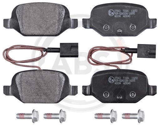 Brake Pad Set, disc brake A.B.S. 37863