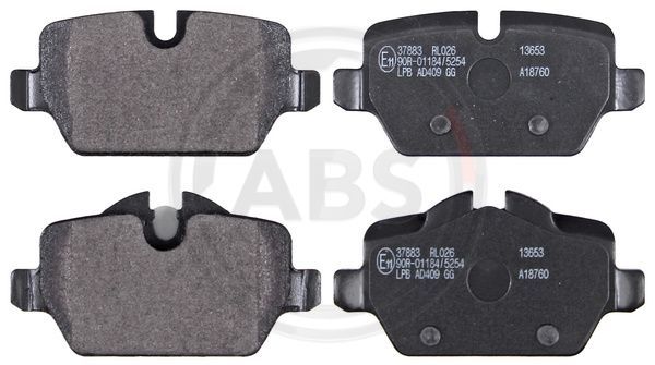 Brake Pad Set, disc brake A.B.S. 37883