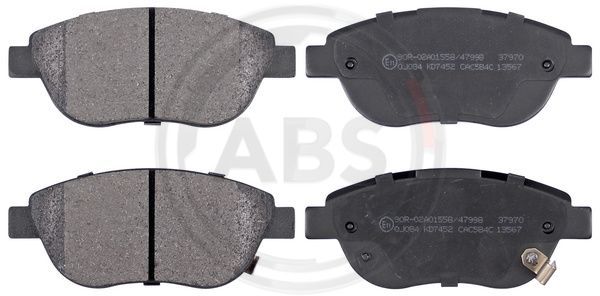 Brake Pad Set, disc brake A.B.S. 37970