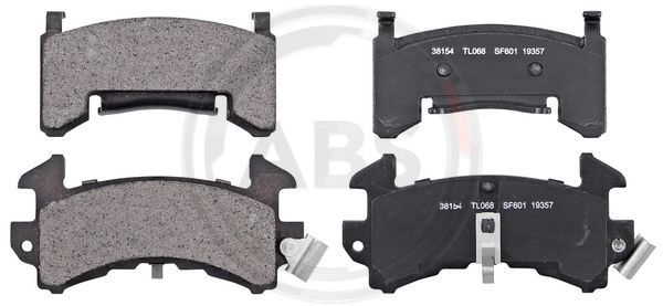 Brake Pad Set, disc brake A.B.S. 38154