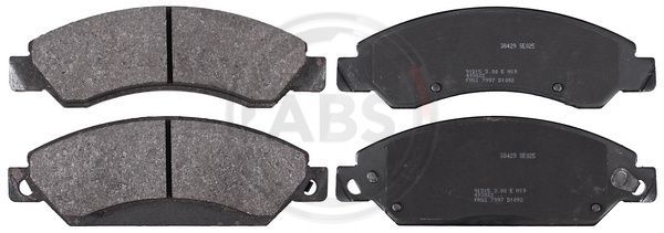 Brake Pad Set, disc brake A.B.S. 38429