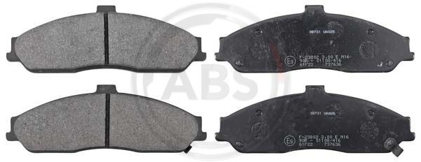 Brake Pad Set, disc brake A.B.S. 38731