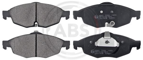 Brake Pad Set, disc brake A.B.S. 38869