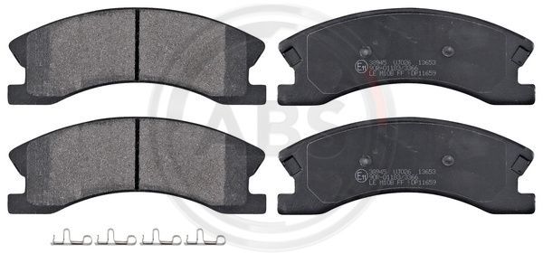 Brake Pad Set, disc brake A.B.S. 38945