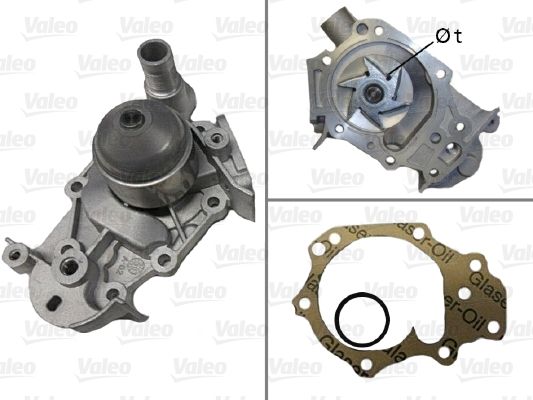 Water Pump, engine cooling VALEO 506580