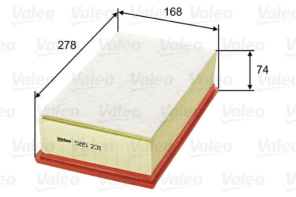 Повітряний фільтр VALEO 585231