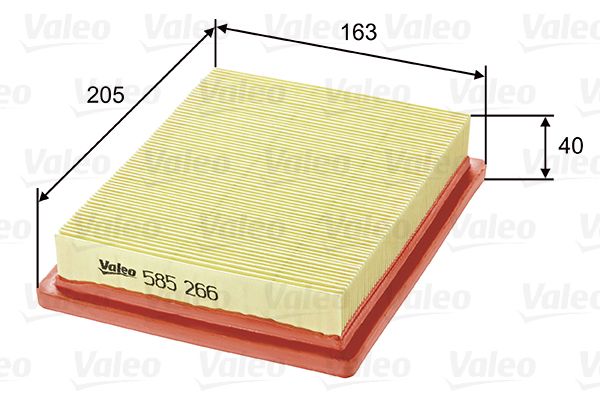 Повітряний фільтр VALEO 585266
