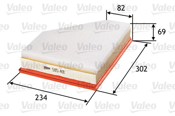 Повітряний фільтр VALEO 585401