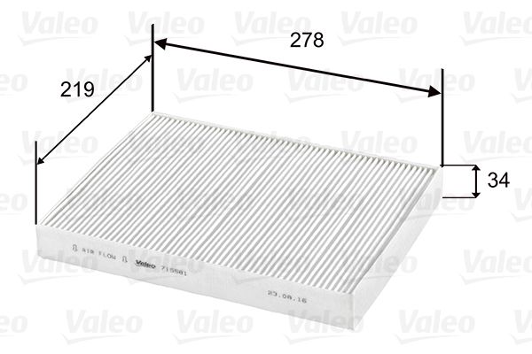 Фільтр, повітря у салоні VALEO 715581
