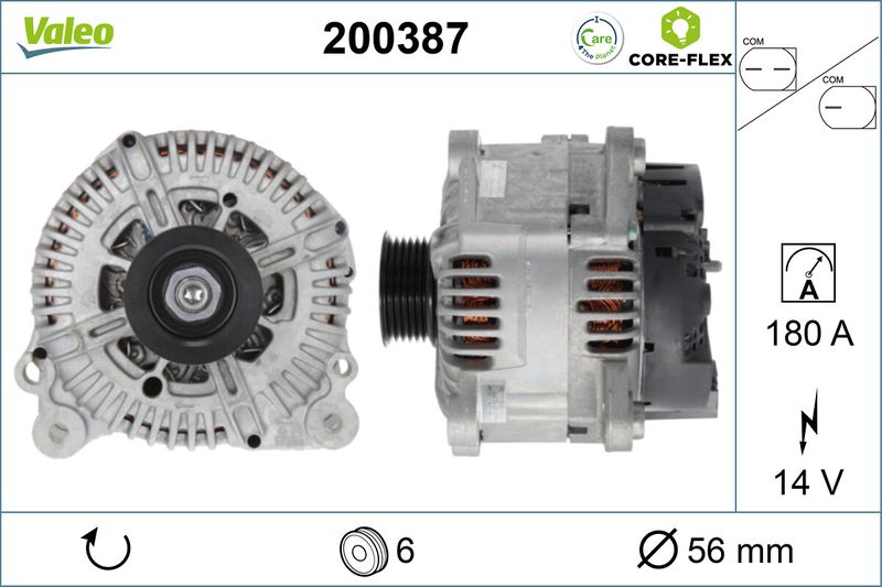 Kintamosios srovės generatorius VALEO 200387