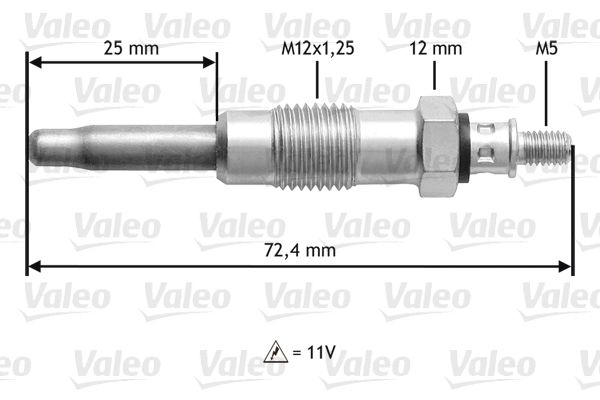 Kaitinimo žvakė VALEO 345100